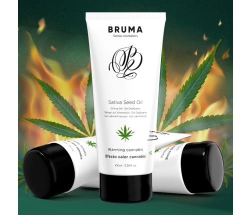 BRUMA Sativa Seed Oil Warming Intimate Gel Cannabis Aroma 100ml