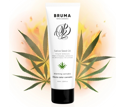 BRUMA Sativa Seed Oil Warming Intimate Gel Cannabis Aroma 100ml