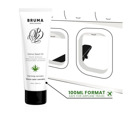 BRUMA Sativa Seed Oil Warming Intimate Gel Cannabis Aroma 100ml