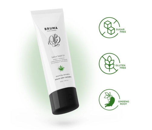 BRUMA Sativa Seed Oil Warming Intimate Gel Cannabis Aroma 100ml