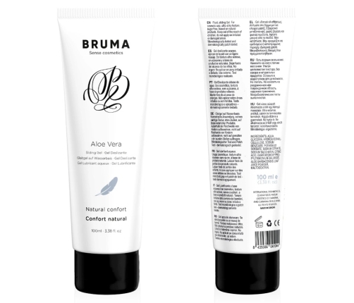 BRUMA Aloe Vera Water-Based Intimate Gel 100ml - Hydrating Comfort Formula