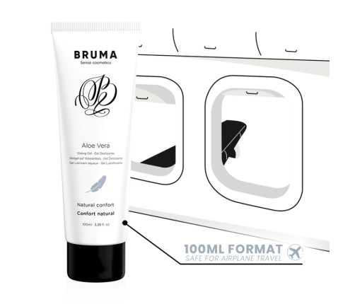 BRUMA Aloe Vera Water-Based Intimate Gel 100ml - Hydrating Comfort Formula