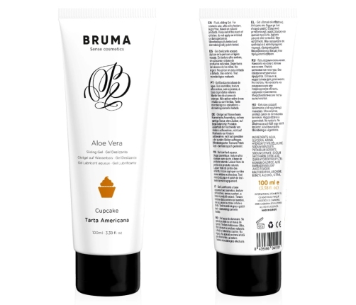 BRUMA - GEL DESLIZANTE CON ALOE VERA SABOR A TARTA AMERICANA 100 ML