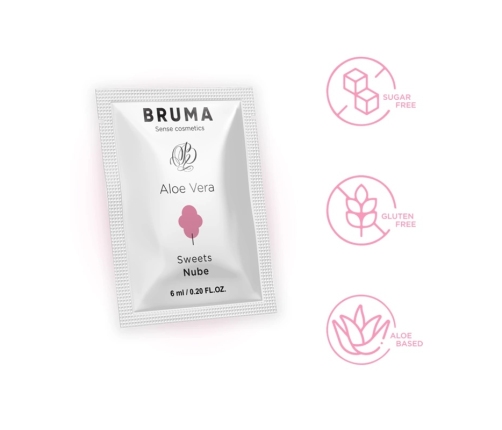 BRUMA Aloe Vera Water-Based Glide Gel 6ml - Sweets Aroma, Travel Size