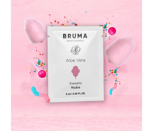 BRUMA Aloe Vera Water-Based Glide Gel 6ml - Sweets Aroma, Travel Size