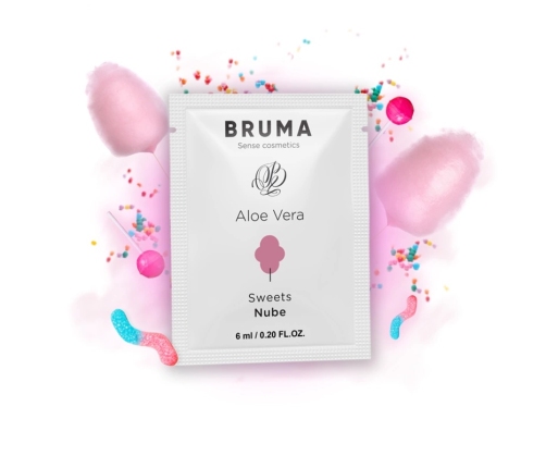 BRUMA Aloe Vera Water-Based Glide Gel 6ml - Sweets Aroma, Travel Size