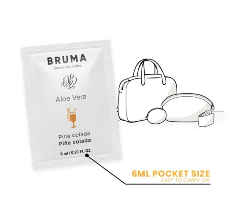 BRUMA Aloe Vera Water-Based Sliding Gel 6ml Pina Colada Scented
