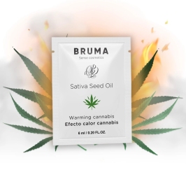 BRUMA Sativa Seed Oil Glide Gel Warming Effect Cannabis Aroma 6 ml