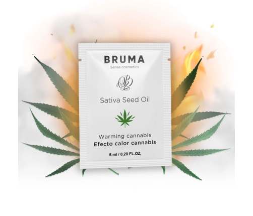 BRUMA Sativa Seed Oil Glide Gel Warming Effect Cannabis Aroma 6 ml