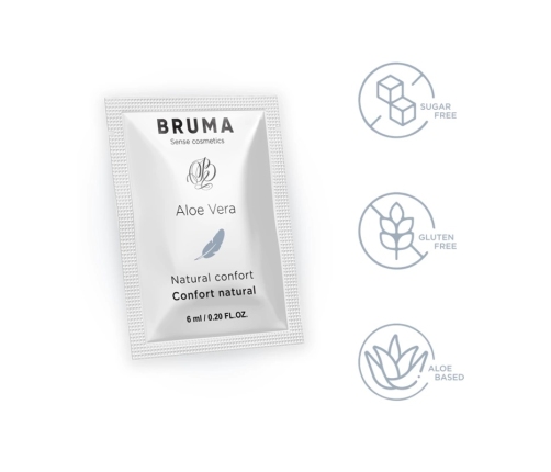BRUMA Aloe Vera Sliding Gel 6ml - Hydrating Water-Based Lubricant
