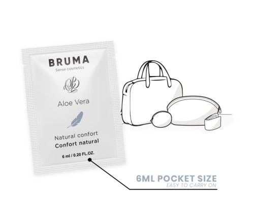 BRUMA Aloe Vera Sliding Gel 6ml - Hydrating Water-Based Lubricant