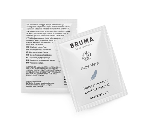 BRUMA Aloe Vera Sliding Gel 6ml - Hydrating Water-Based Lubricant