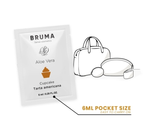 BRUMA Aloe Vera Water-Based Gel Cupcake Aroma 6 ml Pocket Size