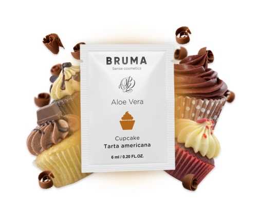 BRUMA Aloe Vera Water-Based Gel Cupcake Aroma 6 ml Pocket Size