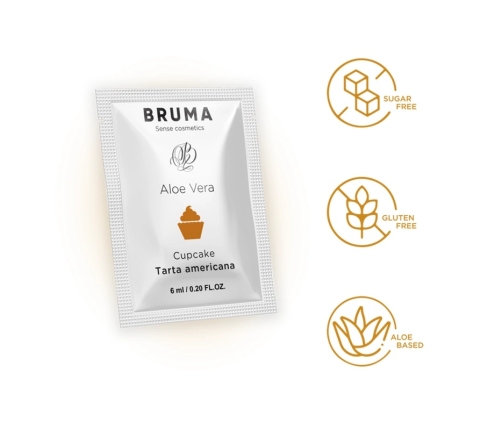 BRUMA Aloe Vera Water-Based Gel Cupcake Aroma 6 ml Pocket Size