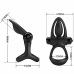 Pretty Love Black Silicone Ring - 10-Mode Rechargeable System