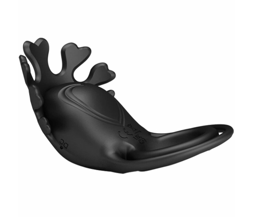 Pretty Love Ruben Rechargeable Silicone Ring 7 Modes Black