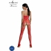 PASSION ECO BS002 Red Bodystocking - Recycled Materials, One Size