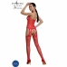 PASSION ECO BS006 Red Bodystocking - Eco-Friendly, Universal Size