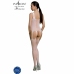 PASSION ECO BS007 White Bodystocking - Sustainable Recycled Nylon, One Size