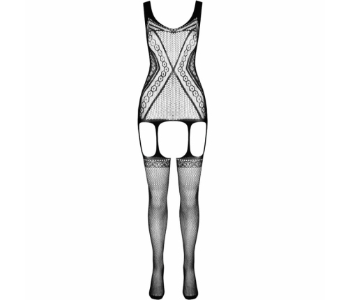 PASSION ECO BS007 White Bodystocking - Sustainable Recycled Nylon, One Size