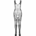 PASSION Eco Collection Bodystocking BS012 Black - Sustainable One Size Lingerie