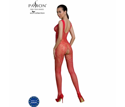 PASSION ECO Collection BS012 Bodystocking Red, Sustainable, One Size