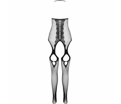 Passion ECO Collection Bodystocking BS013 Black Sustainable One Size