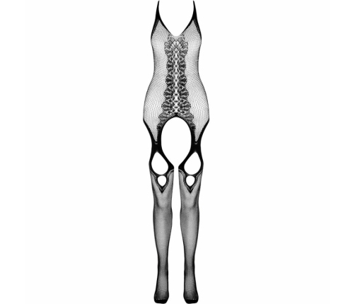 Passion Eco Collection Bodystocking BS013 White - Sustainable Design, One Size