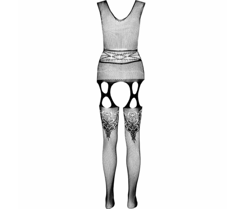 PASSION ECO Collection Bodystocking BS014 White - Sustainable One Size Design