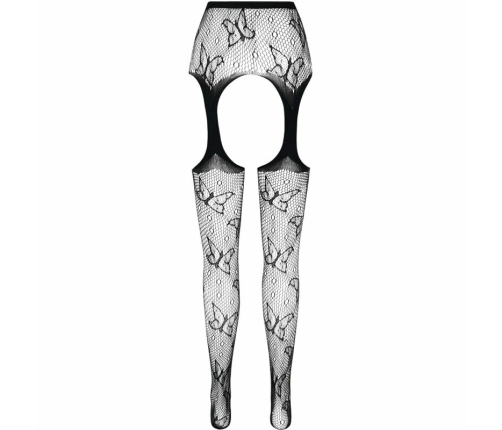 PASSION ECO S001 Bodystocking Black - Sustainable Recycled Design, One Size