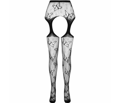 PASSION ECO S001 Bodystocking Black - Sustainable Recycled Design, One Size