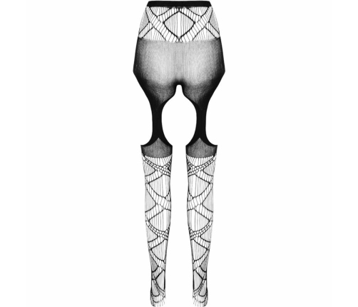 PASSION ECO S005 White Bodystocking - Sustainable Recycled Material, One Size