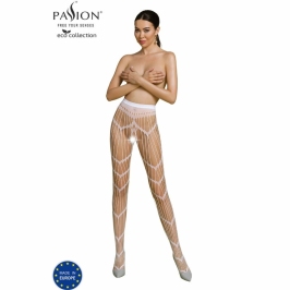PASSION Eco Collection S006 Bodystocking White - Sustainable Design, One Size