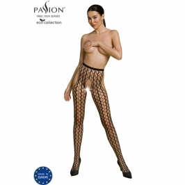 PASSION Eco Collection Bodystocking ECO S007 Black - Sustainable One Size