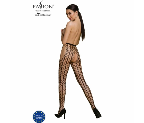 PASSION Eco Collection Bodystocking ECO S007 Black - Sustainable One Size