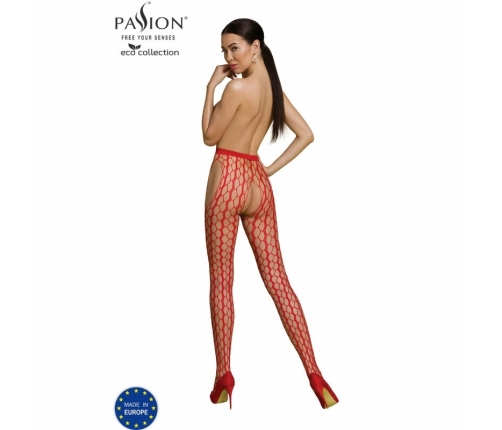 PASSION ECO S007 Red Bodysuit - Sustainable Recycled Nylon, One Size