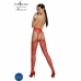 PASSION ECO Collection S008 Bodystocking, Red, Recycled Materials, One Size