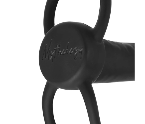 MYTHOLOGY COBI-ONYX Black Silicone Intimate System 13.5 cm with Dual Rings