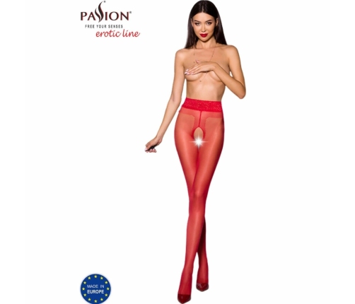 PASSION TIOPEN 001 Red 3/4 Length 20 DEN Stockings - Classic Style