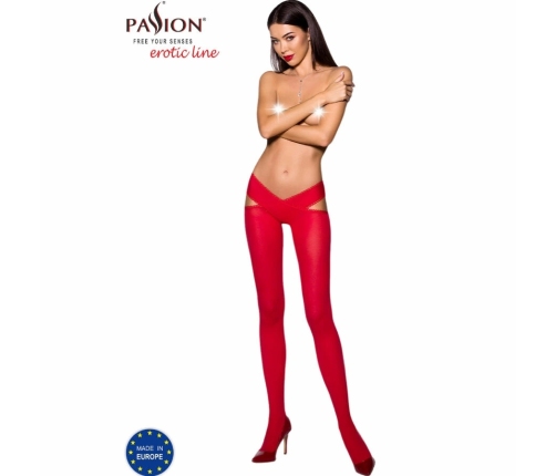 Passion TIOPEN 005 Red Hip-Cut Tights 1/2 Size 60 DEN