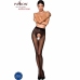 Passion TIOPEN 006 Black Fashion Tights 1/2, 30 DEN, Decorative Cut-Out