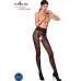 PASSION TIOPEN 008 Black Lace-Trimmed Open Tights 1/2 Size 30 DEN