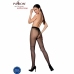 Passion TIOPEN 009 Black Sheer Tights with Decorative Detail 20 DEN Size 1/2