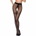 Passion Tiopen 021 Black 20 DEN Decorative Open Tights Size 1/2
