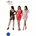 PASSION BS101 White Bodystocking - Mesh Lace, One Size, Elegant Design