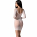 PASSION BS101 White Bodystocking - Mesh Lace, One Size, Elegant Design