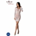 PASSION BS101 White Bodystocking - Mesh Lace, One Size, Elegant Design
