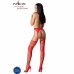 Passion S026 Red Stockings with Garter - One Size, Elegant Design