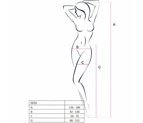 PASSION S030 Red Garter Stockings One Size - Elegant Lingerie Design